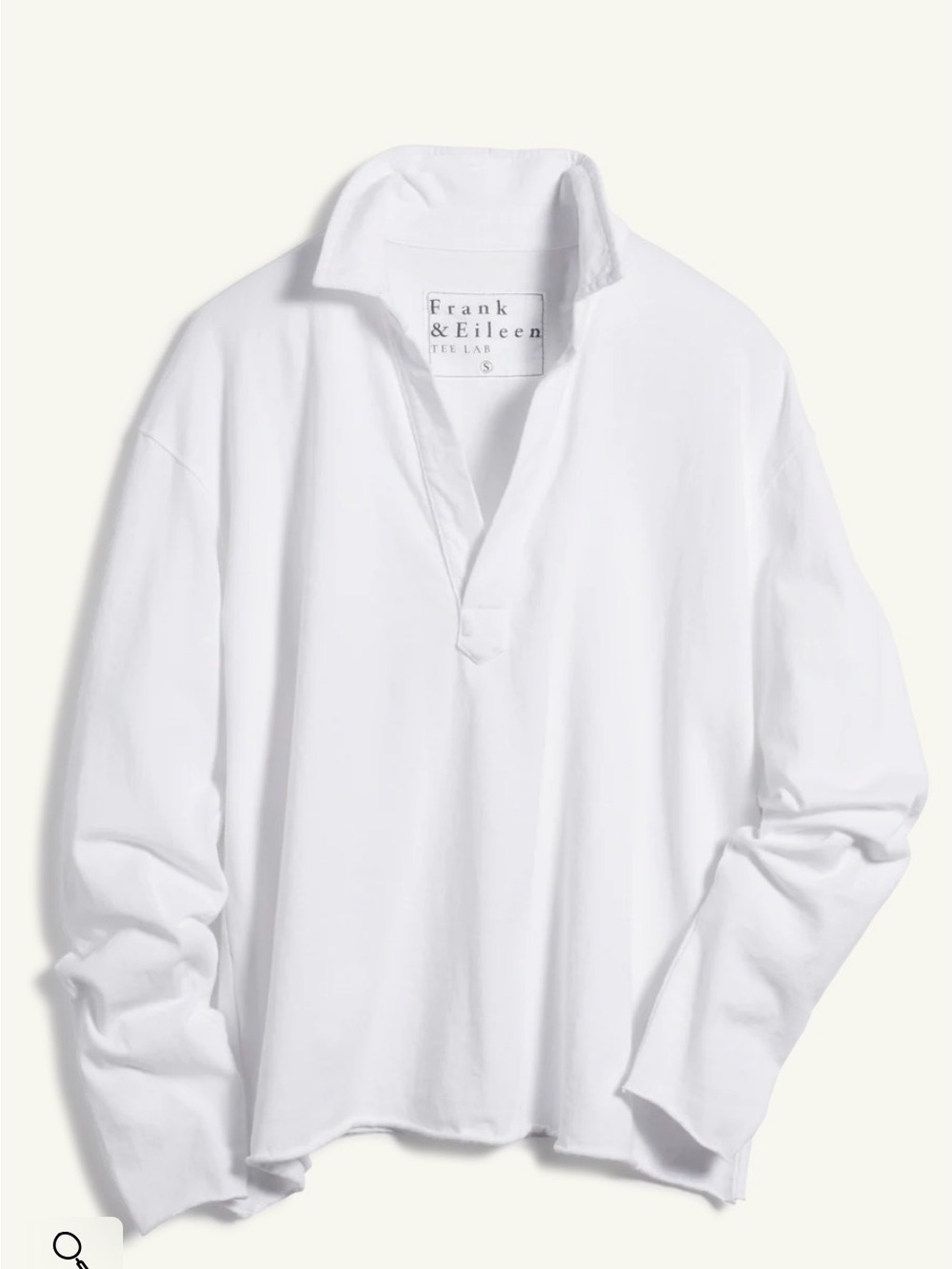 🆕Frank & Eileen Patrick Popover Henley in White - Picture 4 of 8